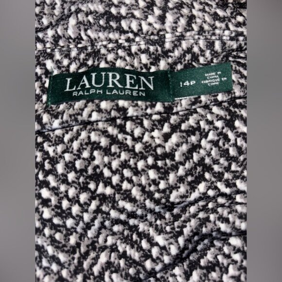 Lauren Ralph Lauren faux-wrap dress size 14 Petite - Picture 2 of 3